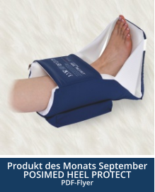 Produkt des Monats September POSIMED HEEL PROTECT PDF-Flyer