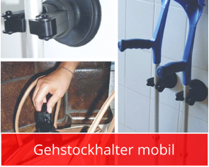 Gehstockhalter mobil