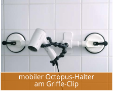 mobiler Octopus-Halter am Griffe-Clip