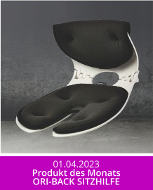 01.04.2023 Produkt des Monats ORI-BACK SITZHILFE