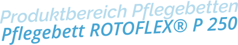 Produktbereich PflegebettenPflegebett ROTOFLEX® P 250