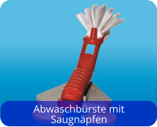 Abwaschbürste mit Saugnäpfen