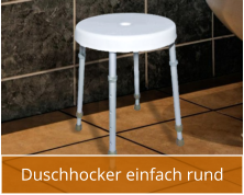 Duschhocker einfach rund